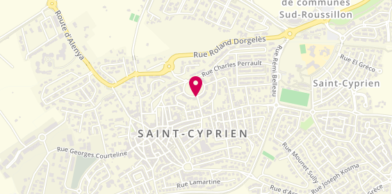 Plan de FERNEZ Geoffrey, 24 Place Henri Bergson, 66750 Saint-Cyprien
