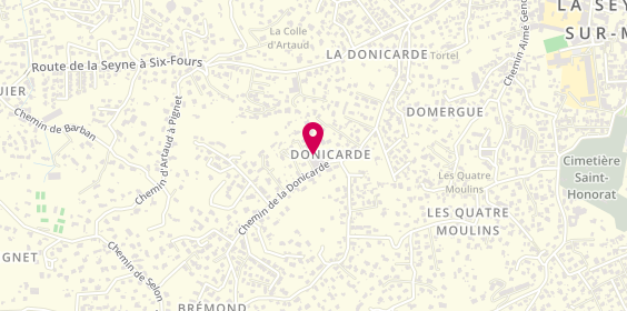 Plan de FEO Jean Pierre, Les Coteaux de la Donicarde 7
470 Chemin d'Artaud A Pignet, 83500 La Seyne-sur-Mer