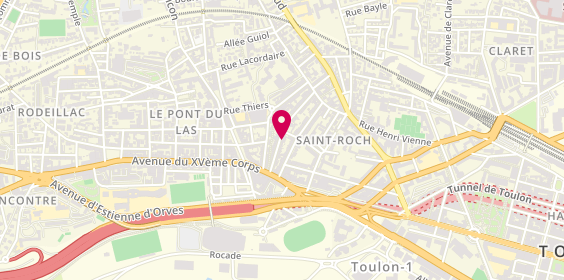 Plan de Gsct, 33 Rue Michel de Bourges, 83200 Toulon