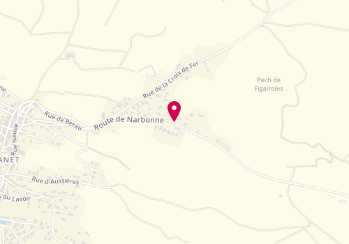 Plan de Augusto Jonathan, 13 Route Narbonne, 11200 Bizanet