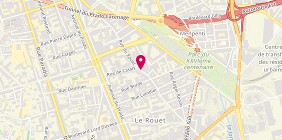 Plan de Rcm, 127 Rue Rouet, 13008 Marseille