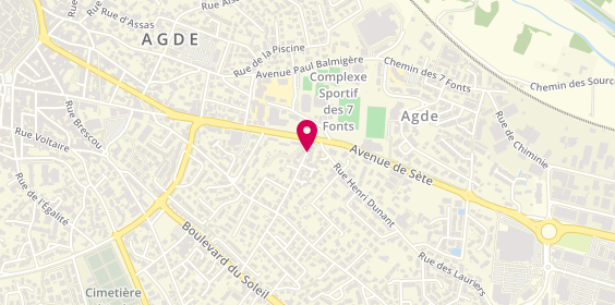 Plan de FG Construction, 7 Rue Ardoise, 34300 Agde