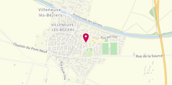 Plan de SAS Sofali, 13 Rue Emmanuel Serra, 34420 Villeneuve-lès-Béziers