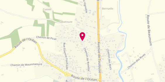Plan de J.A.F Martins, 8 chemin Croix de la Garde, 31410 Saint-Sulpice-sur-Lèze
