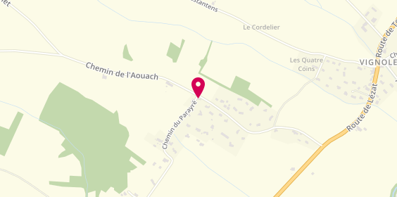 Plan de MPPM Jurado, 28 chemin de Parayre, 31870 Beaumont-sur-Lèze