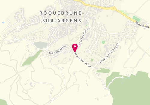 Plan de Roquebrune Batiment Couverture, 1 Avenue Jean Giono, 83520 Roquebrune-sur-Argens