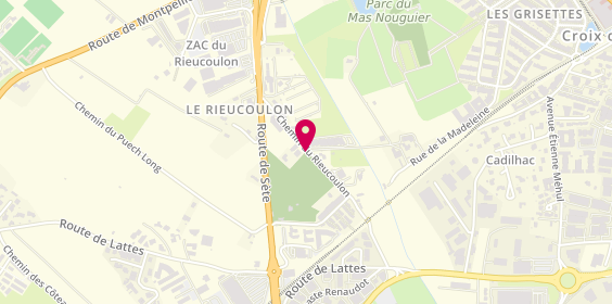 Plan de J.C.M Agencement & Rénovation, 220 chemin du Rieucoulon Bâtiment 8, 34430 Saint-Jean-de-Védas