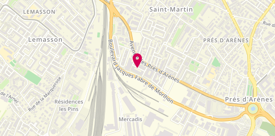 Plan de BASTIDE Cyril, 102 Rue Lazare Ponticelli, 34070 Montpellier