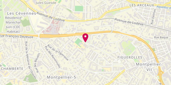Plan de TAHIRI Abdellah, Bât 1 728 Rue Fontcarrade, 34070 Montpellier