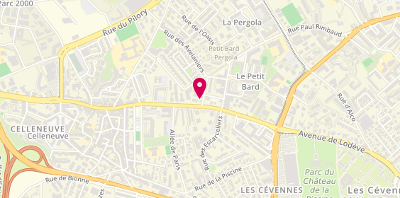 Plan de C.B.T.P Sud Atlas, 228 avenue de Lodeve, 34000 Montpellier