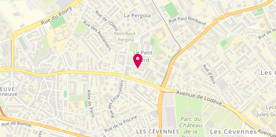 Plan de BENKERTA Ali, 110 Rue Epervières, 34080 Montpellier