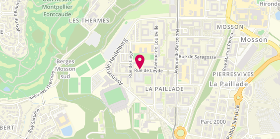 Plan de HM Façades, 244 Rue Leyde, 34080 Montpellier