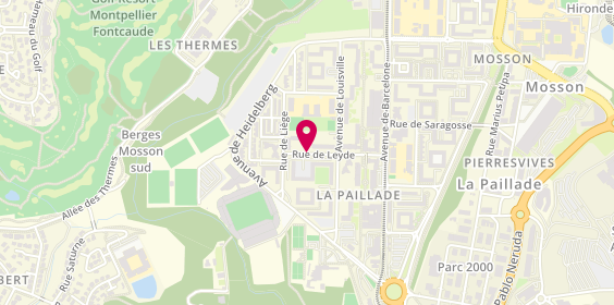 Plan de FME, 222 Rue Leyde, 34080 Montpellier