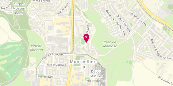 Plan de AML Maçonnerie et Aménagement, 169 Rue Agathois, 34080 Montpellier