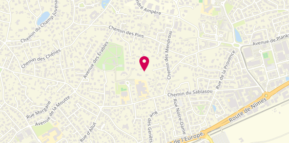 Plan de MENDOZA Guy, 4 Place du Forum L&#039;Insula de Cesar Appt 19, 34170 Castelnau-le-Lez