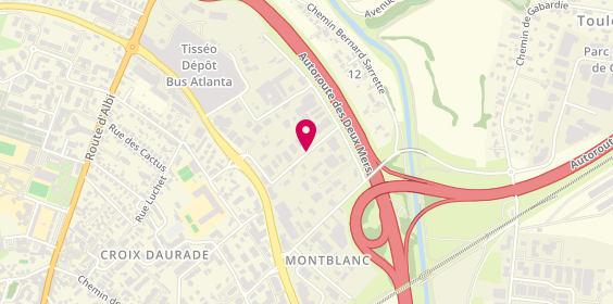 Plan de DE ROSSO Patrice, Zone Aménagement Montblanc
37 Rue Georges Ohnet, 31200 Toulouse