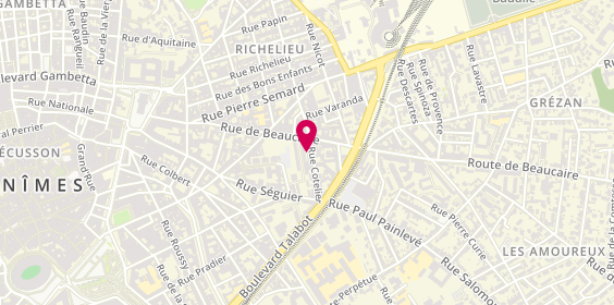 Plan de So.me.tec.ba, 34 Rue Beaucaire, 30000 Nîmes