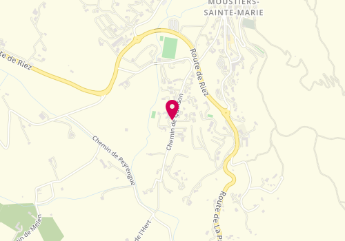 Plan de Soutex Construction, chemin de Quinson, 04360 Moustiers-Sainte-Marie