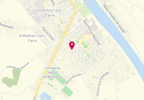 Plan de E B S, 10 Rue Jacqueline Auriol, 31340 Villemur-sur-Tarn