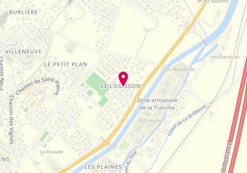 Plan de SPEGAGNE Vincent Jean-pierre Jean-luc, Lotissement Mas Saint Yves, 04180 Villeneuve