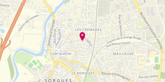Plan de SARL Sbrega Serge, 191 Rue des Cremades, 84700 Sorgues