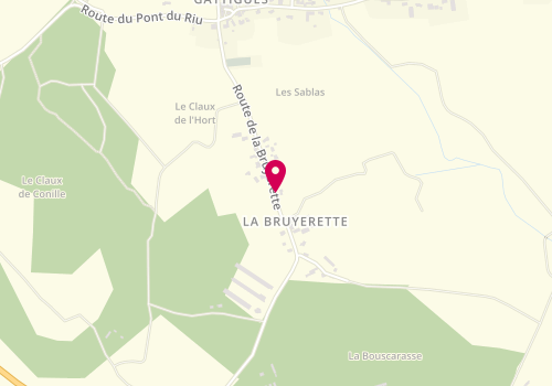 Plan de EVESQUE Joël, Route de la Bruyerette, 30700 Aigaliers