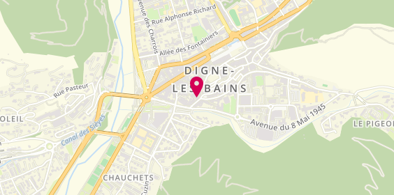 Plan de Kesim Constructions, 3 Rue Pied de Ville, 04000 Digne-les-Bains