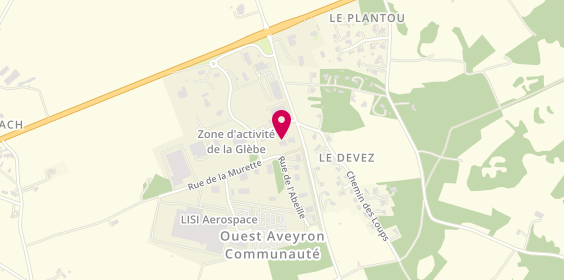 Plan de I2R.Facades, 65, Rue de l'Abeille
Zone Artisanale de la Glèbe, 12200 Savignac
