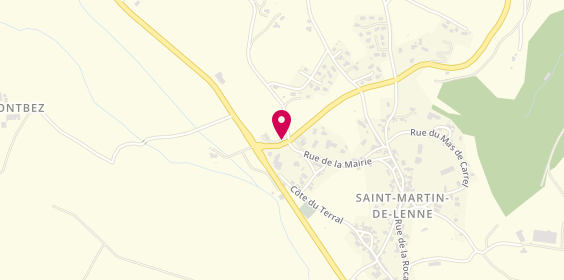 Plan de Deltour Vincent, 1 Route de Pierrefiche, 12130 Saint-Martin-de-Lenne