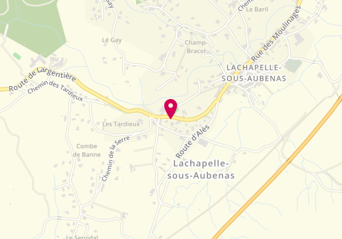 Plan de Macchia Jacky, 170 Route D&#039;Ales Quartier Cleaud, 07200 Lachapelle-sous-Aubenas
