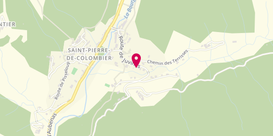 Plan de Michel Jauffre SARL, Le Courtiol 380 Route Juvinas, 07450 Saint-Pierre-de-Colombier