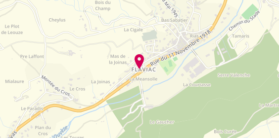 Plan de By Ardèche Maçonnerie, La Méansole, 07000 Flaviac