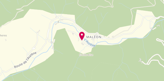 Plan de SAS Lauziard, 465 Chemin de Maleon le Bouchet de Maleon, 07190 Saint-Sauveur-de-Montagut