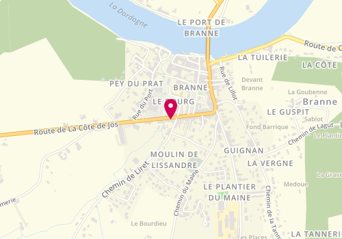 Plan de G.A.R.B Groupement Artisanal de la Région Brannaise-SARL, 78 Rue Emmanuel Roy, 33420 Branne