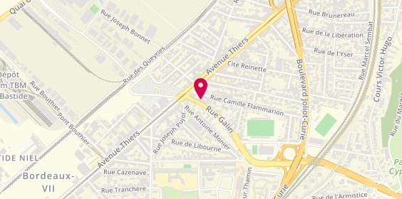 Plan de Aquibat, 11 Rue Galin, 33100 Bordeaux