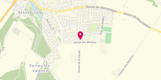Plan de Renaud Benistant Maçonnerie, 215 Route des Blaches, 26800 Beauvallon
