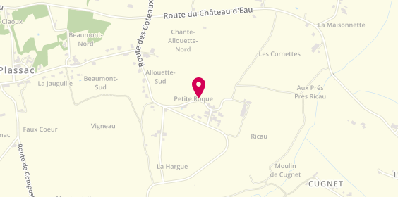 Plan de SIMON Philippe, 11 Route des Coteaux Lieu-Dit Petite Roque, 33390 Plassac