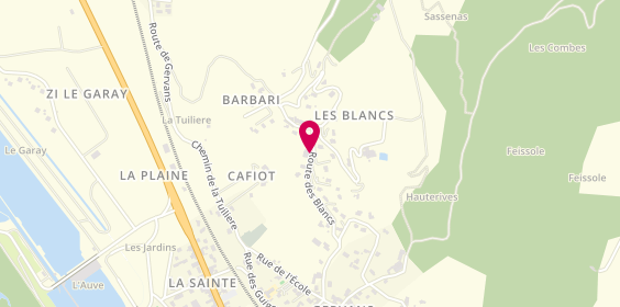Plan de Entreprise Delhome, 27 Route des Blancs, 26600 Gervans