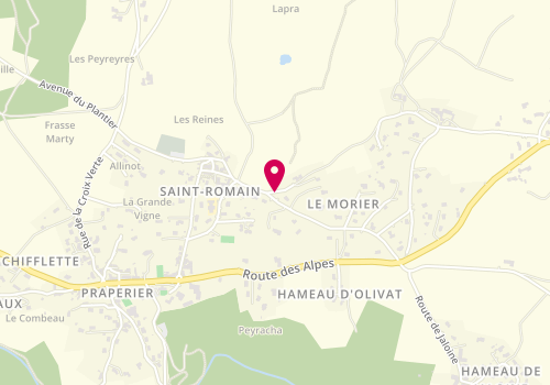 Plan de Entreprise Guironnet, Le Morier, 07290 Saint-Romain-d'Ay