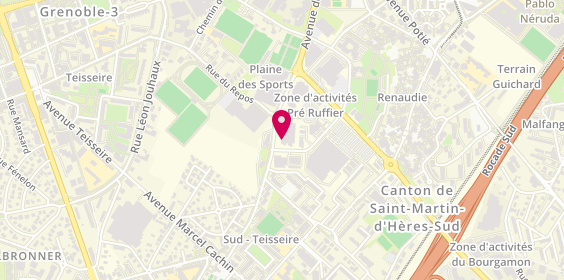 Plan de S.E.B.B, 1 Rue du Pré Ruffier, 38400 Saint-Martin-d'Hères