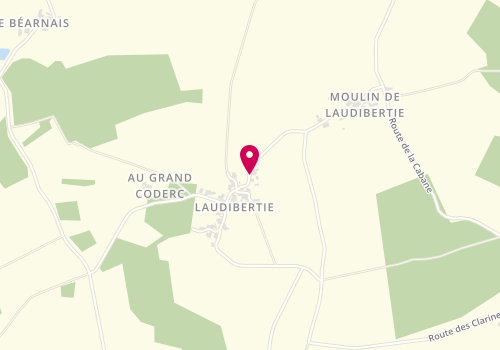 Plan de LEAK Andrew, Moulin de Laudibertie, 24410 Festalemps