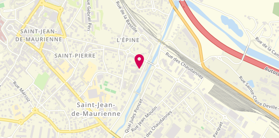 Plan de Agb Maconnerie, 473 Quai de L&#039;Arvan, 73300 Saint-Jean-de-Maurienne