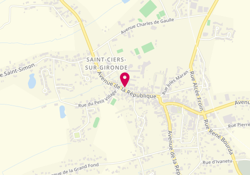 Plan de Jdj, 37 Bis avenue de la Republique, 33820 Saint-Ciers-sur-Gironde