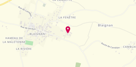 Plan de Bahougne et Fils, 40 Rue de Verdun, 33340 Blaignan-Prignac