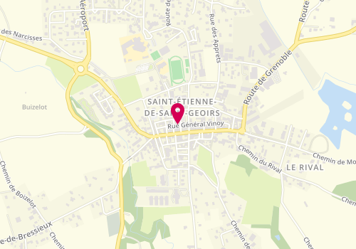 Plan de Slm, 4 Rue du Général Vinoy, 38590 Saint-Étienne-de-Saint-Geoirs