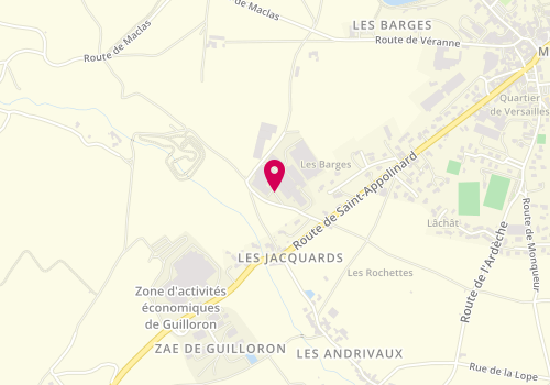 Plan de Les Experts Facades, Lieudit Les Jacquards
6 Ter Zone Artisanale de Guilloron, 42520 Maclas