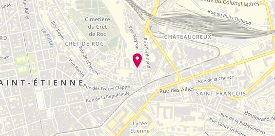 Plan de BAYAR Fehmi, 19 Rue Neyron, 42000 Saint-Étienne