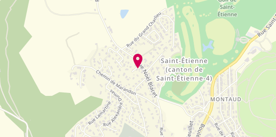 Plan de CHANUT Christophe, Rue Noël Blacet, 42530 Saint-Genest-Lerpt