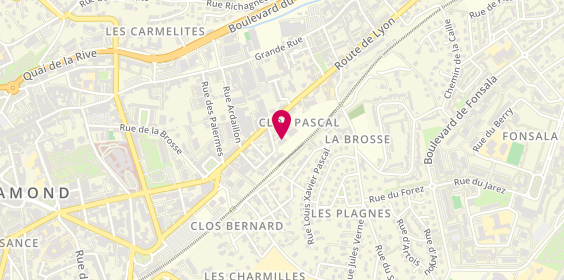 Plan de SAS Trivia, 7 Rue Jean-Jacques Rousseau, 42400 Saint-Chamond