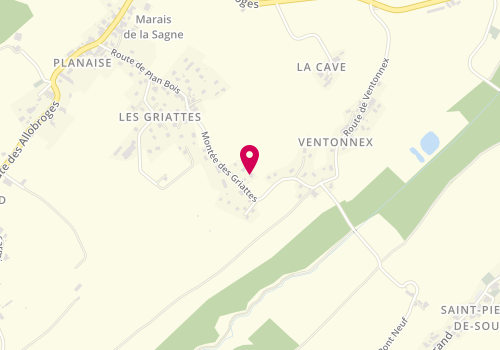 Plan de Dambrosio Jean, Les Griattes, 73800 Coise-Saint-Jean-Pied-Gauthier